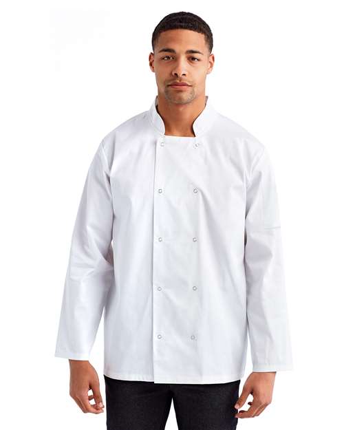 Unisex Ten Studded Front Chef Coat - Artisan Collection by Reprime - RP665