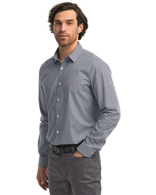 Men's Microcheck Gingham Cotton Shirt - Artisan Collection by Reprime - RP220
