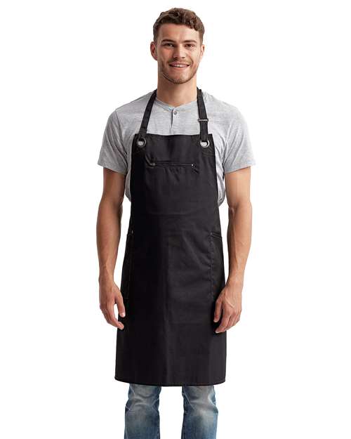 Barley Recycled Bib Apron with Pocket – 13151