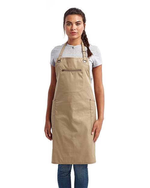 Barley Recycled Bib Apron with Pocket – 13151