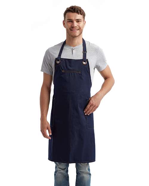 Barley Recycled Bib Apron with Pocket – 13151