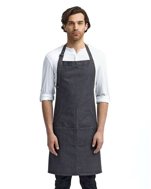 Jeans Stitch Denim Bib Apron - Artisan Collection by Reprime - RP126