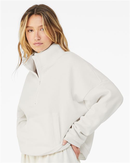 Women’s Sponge Fleece Half Zip Pullover - BELLA + CANVAS - 3953