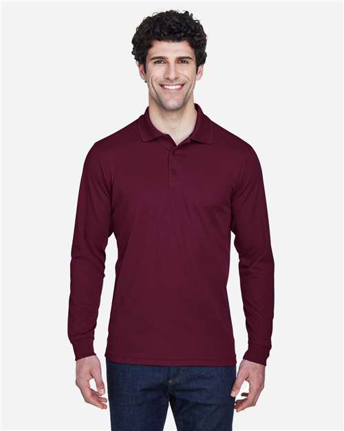 Men's Pinnacle Performance Long Sleeve Piqué Polo - CORE365