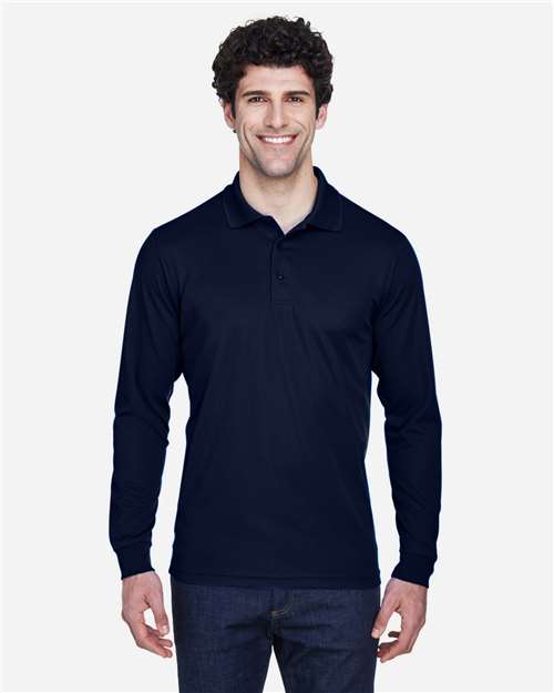 Men's Pinnacle Performance Long Sleeve Piqué Polo - CORE365 - 13201