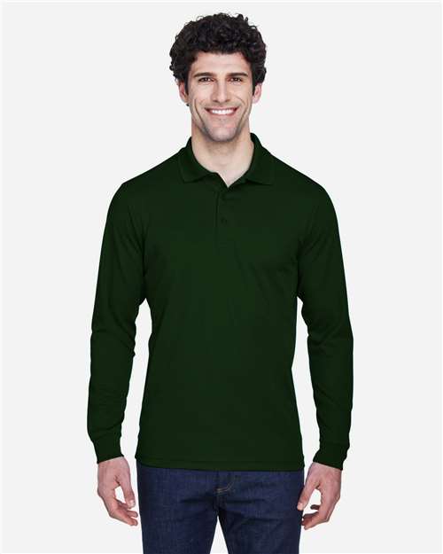 Men's Pinnacle Performance Long Sleeve Piqué Polo - CORE365 - 13201