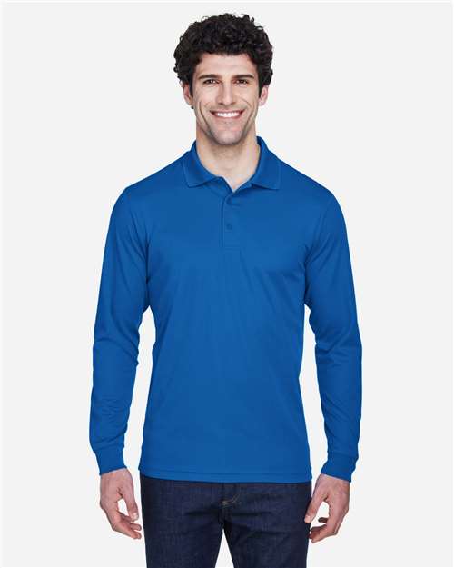 Men's Pinnacle Performance Long Sleeve Piqué Polo - CORE365 - 13201