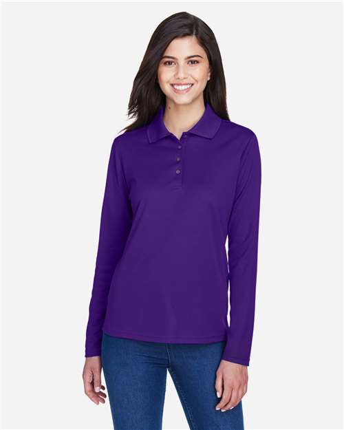 Women's Pinnacle Performance Long Sleeve Piqué Polo - CORE365 - 13233