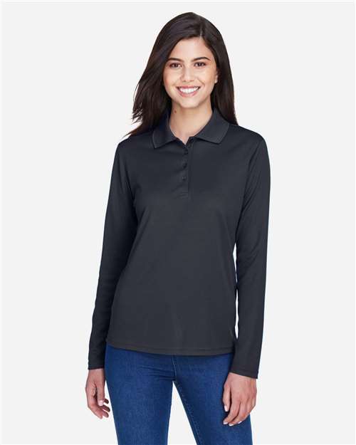 Women's Pinnacle Performance Long Sleeve Piqué Polo - CORE365 - 13233