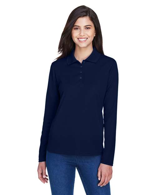 Women's Pinnacle Performance Long Sleeve Piqué Polo - CORE365 - 13233