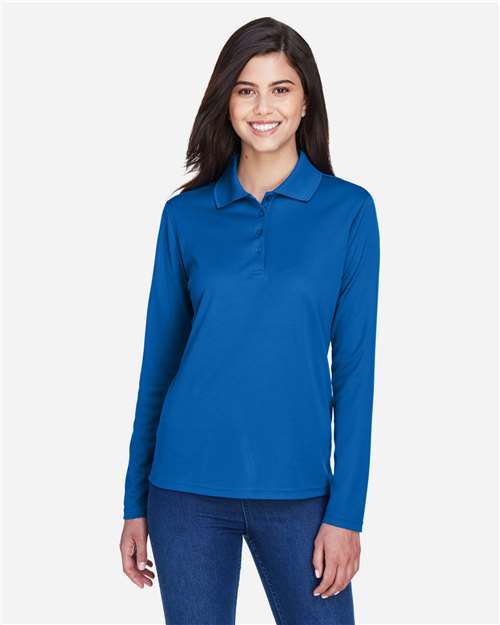 Women's Pinnacle Performance Long Sleeve Piqué Polo - CORE365 - 13233