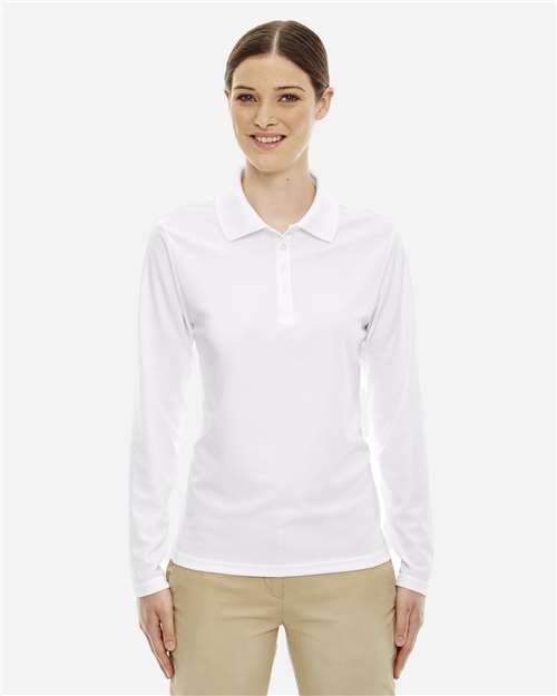 Women's Pinnacle Performance Long Sleeve Piqué Polo - CORE365 - 13233