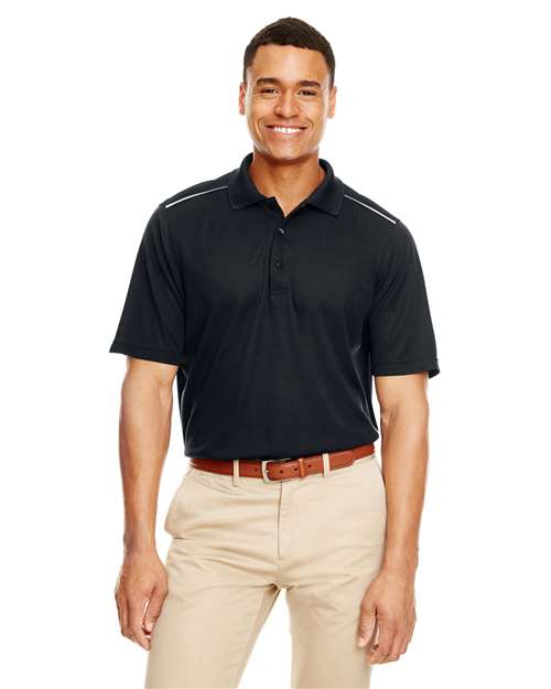 Men's Radiant Performance Piqué Polo with Reflective Piping - CORE365 - 13271