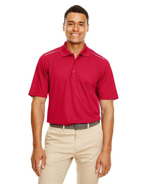 Men's Radiant Performance Piqué Polo with Reflective Piping - CORE365 - 13271