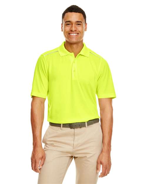 Men's Radiant Performance Piqué Polo with Reflective Piping - CORE365 - 13271