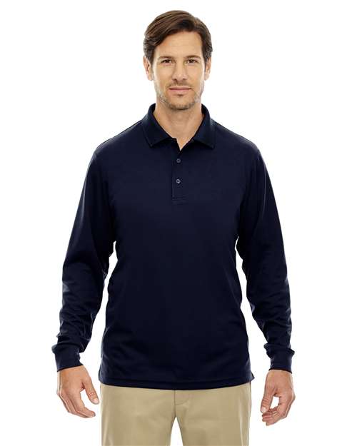 Men's Tall Pinnacle Performance Long Sleeve Piqué Polo - CORE365 - 13277