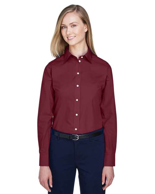 Women's Crown Collection® Broadcloth Woven Dress Shirt - Devon & Jones - D620W