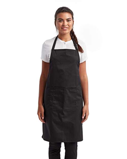 Recycled Bib Apron with Pocket – 13820