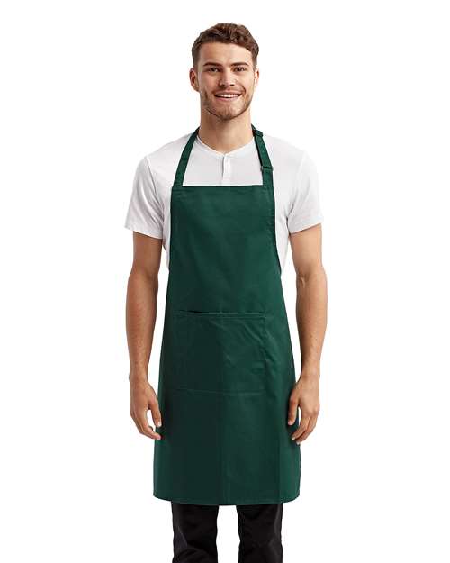 Recycled Bib Apron with Pocket – 13820