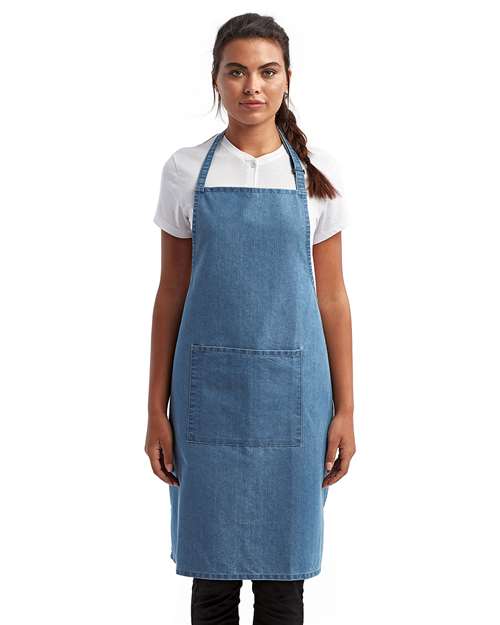 Recycled Bib Apron with Pocket – 13820