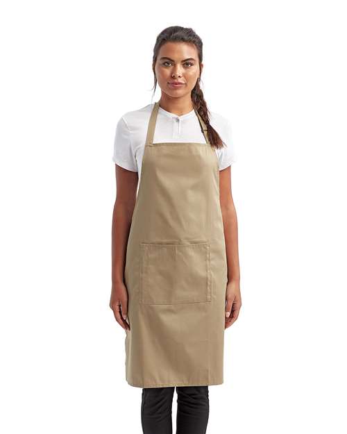 Recycled Bib Apron with Pocket – 13820