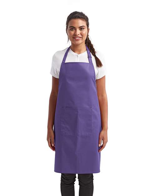 Recycled Bib Apron with Pocket – 13820