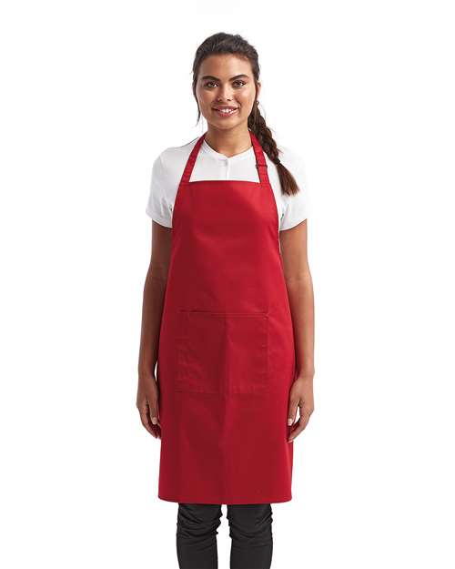 Recycled Bib Apron with Pocket – 13820