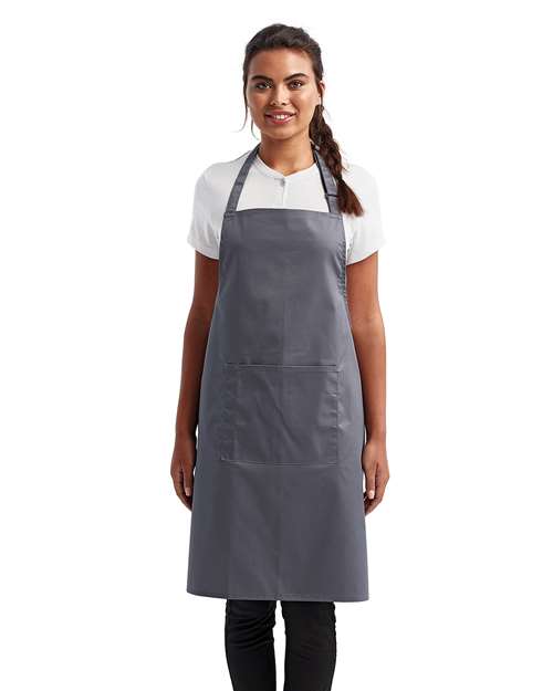 Recycled Bib Apron with Pocket – 13820