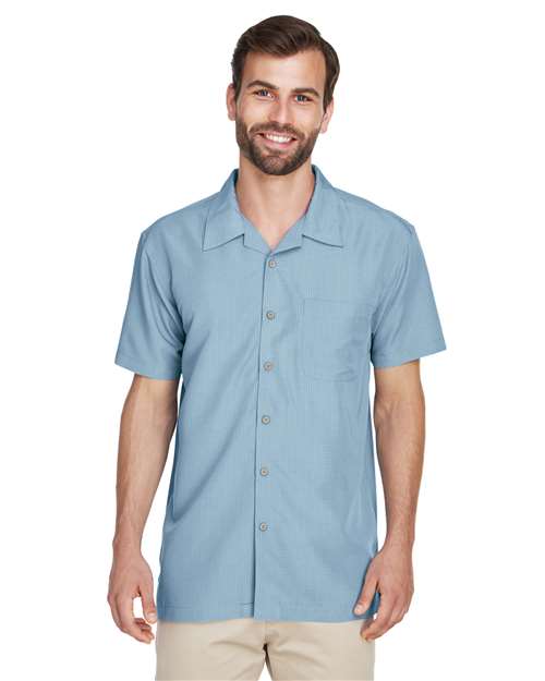Men's Barbados Textured Camp Shirt - Harriton - M560
