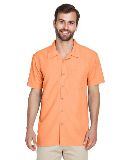 Men's Barbados Textured Camp Shirt - Harriton - M560