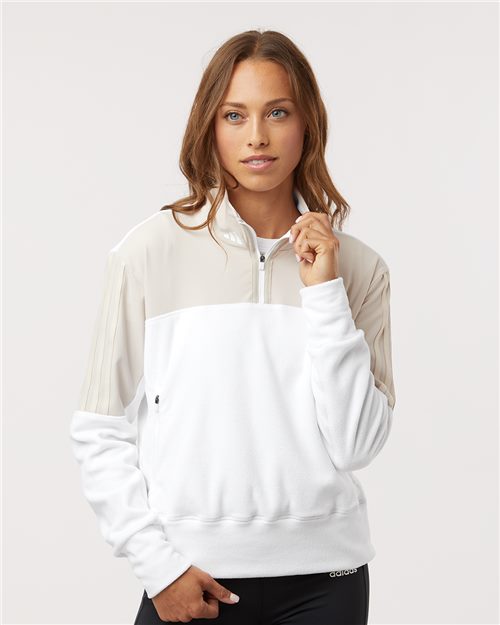 Women's Fleece Quarter-Zip Pullover - Adidas - A601