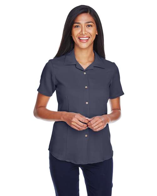 Women's Bahama Cord Camp Shirt - Harriton - M570W