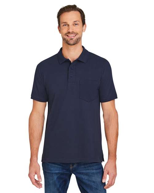 Men's Valiant Cotton Snag Protect Pocket Polo - Harriton – M205P