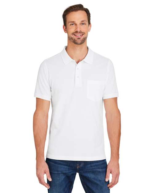 Men's Valiant Cotton Snag Protect Pocket Polo - Harriton – M205P