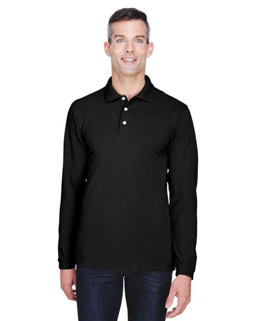 Men's Easy Blend™ Long Sleeve Polo - Harriton – M265L
