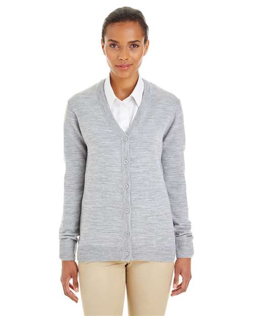 Women's Pilbloc V-Neck Button Cardigan Sweater - Harriton - M425W