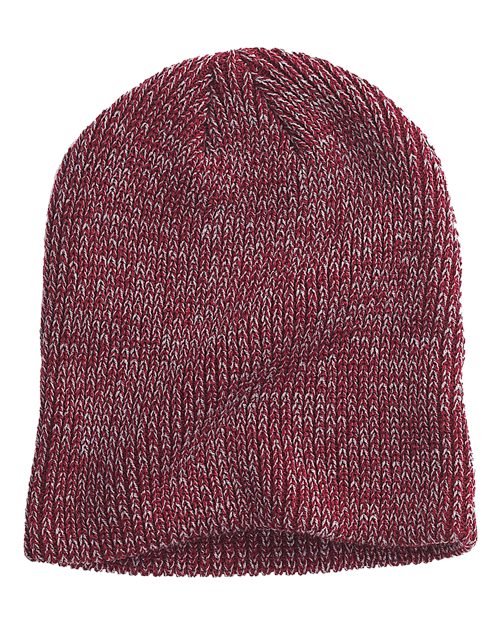 Ribbed Marled Beanie - Big Accessories – BA524