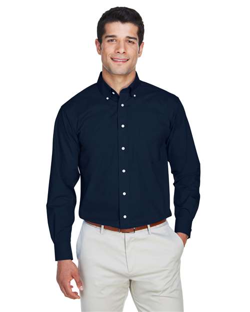 Men's Crown Collection® Broadcloth Woven Dress Shirt - Devon & Jones - D620