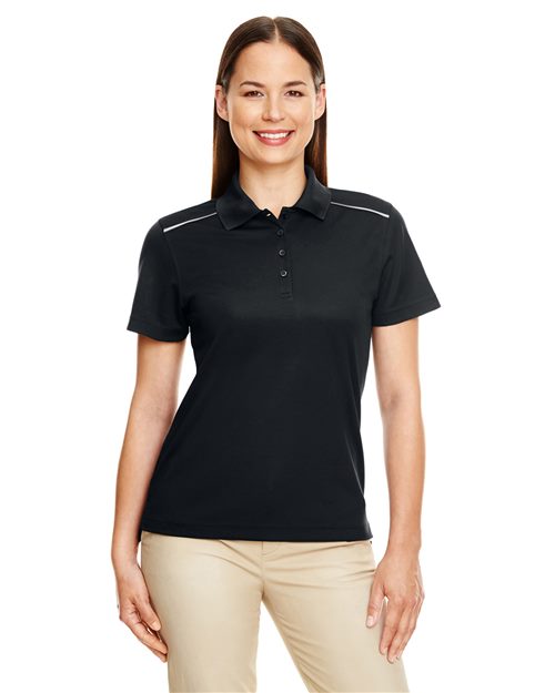 Women's Radiant Performance Piqué Polo with Reflective Piping - CORE365 - 13244