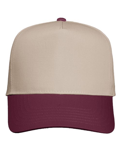 Five-Panel Twill Cap - Valucap - 8869