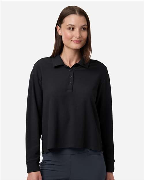 Women's Beyond Long Sleeve Loose Polo - Adidas – A1008