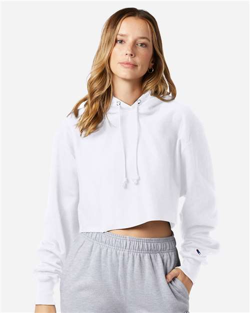Women's Reverse Weave® Hooded Cropped Sweatshirt - Champion - RW01W