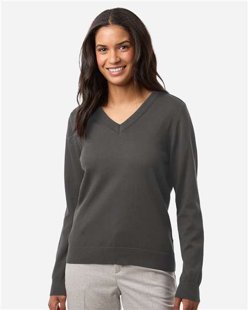 Women's New Classics V-Neck Sweater - Devon & Jones - DG445W