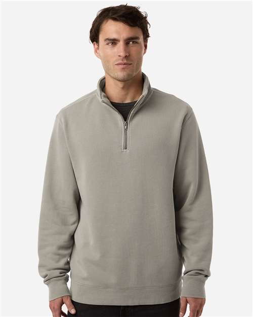 Unisex Pigment-Dyed Quarter-Zip Pullover - Independent Trading Co. - PRM4600QZ