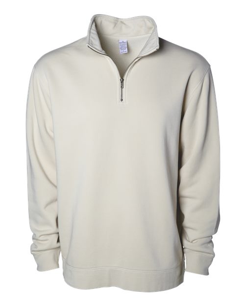 Unisex Pigment-Dyed Quarter-Zip Pullover - Independent Trading Co. - PRM4600QZ