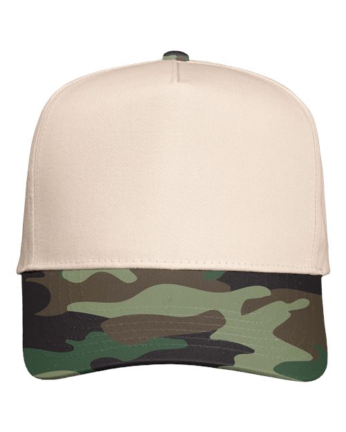 Five-Panel Twill Cap - Valucap - 8869