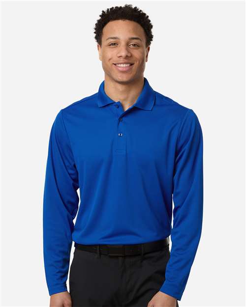 Men's Nova Performance Long Sleeve Pique Polo - CORE365 - 16387