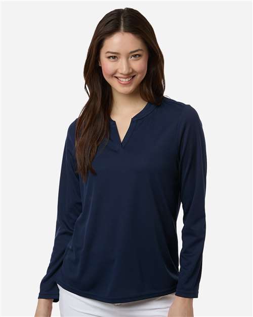 Women's Nova Performance Long Sleeve Pique Polo - CORE365 - 16389