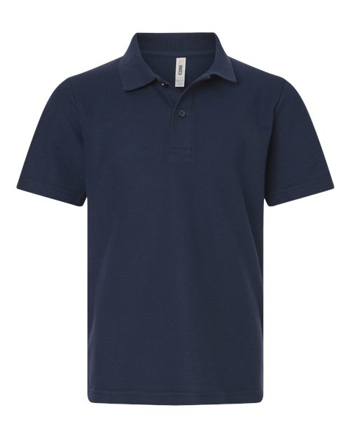 Youth Resolve CVC Performance Pique Polo - CORE365 - 16393
