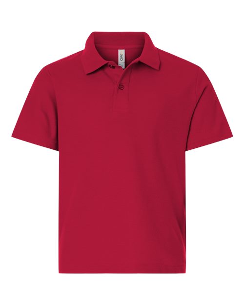 Youth Resolve CVC Performance Pique Polo - CORE365 - 16393